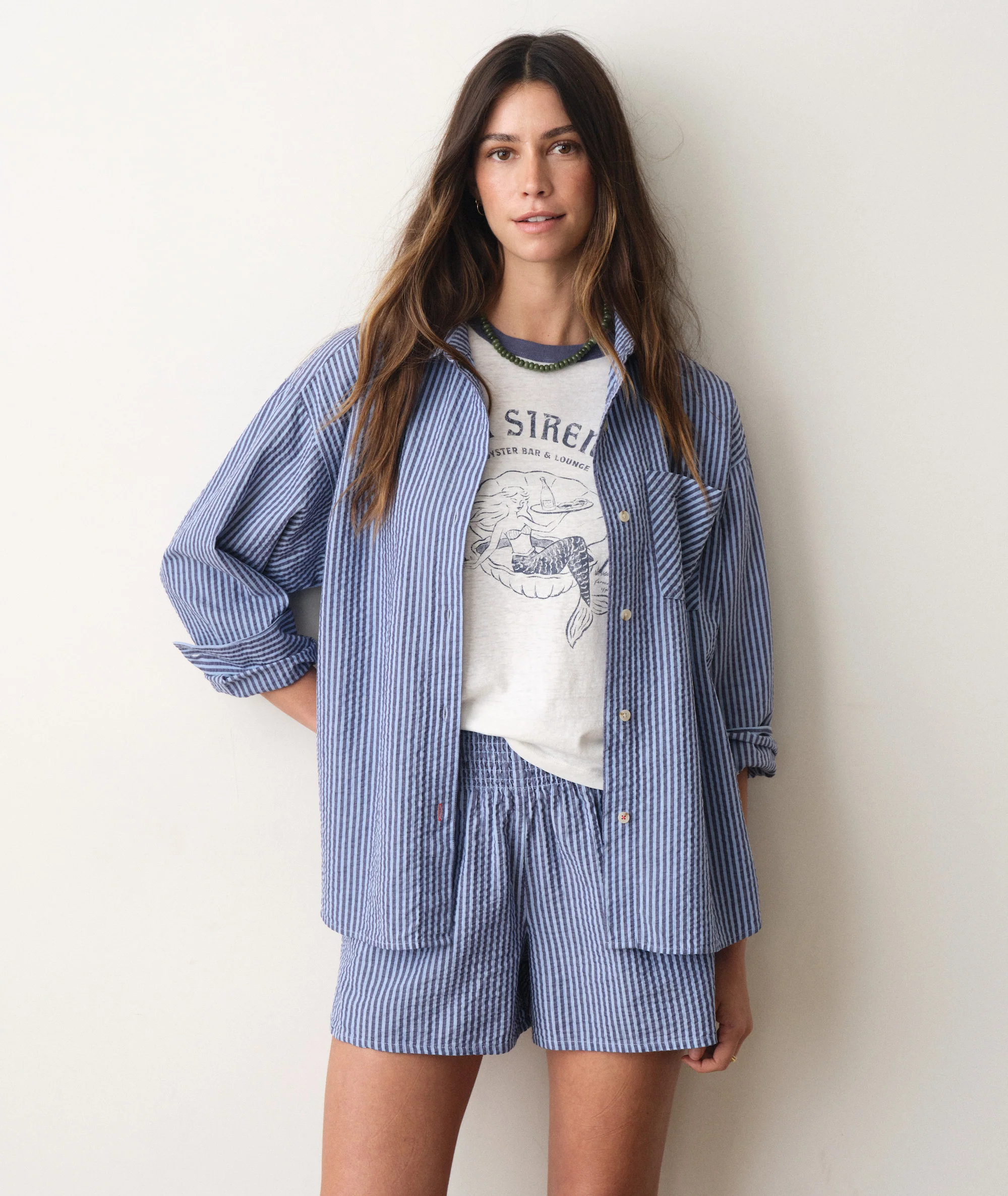 Gracey Oversized Seersucker Shirt - Image 2