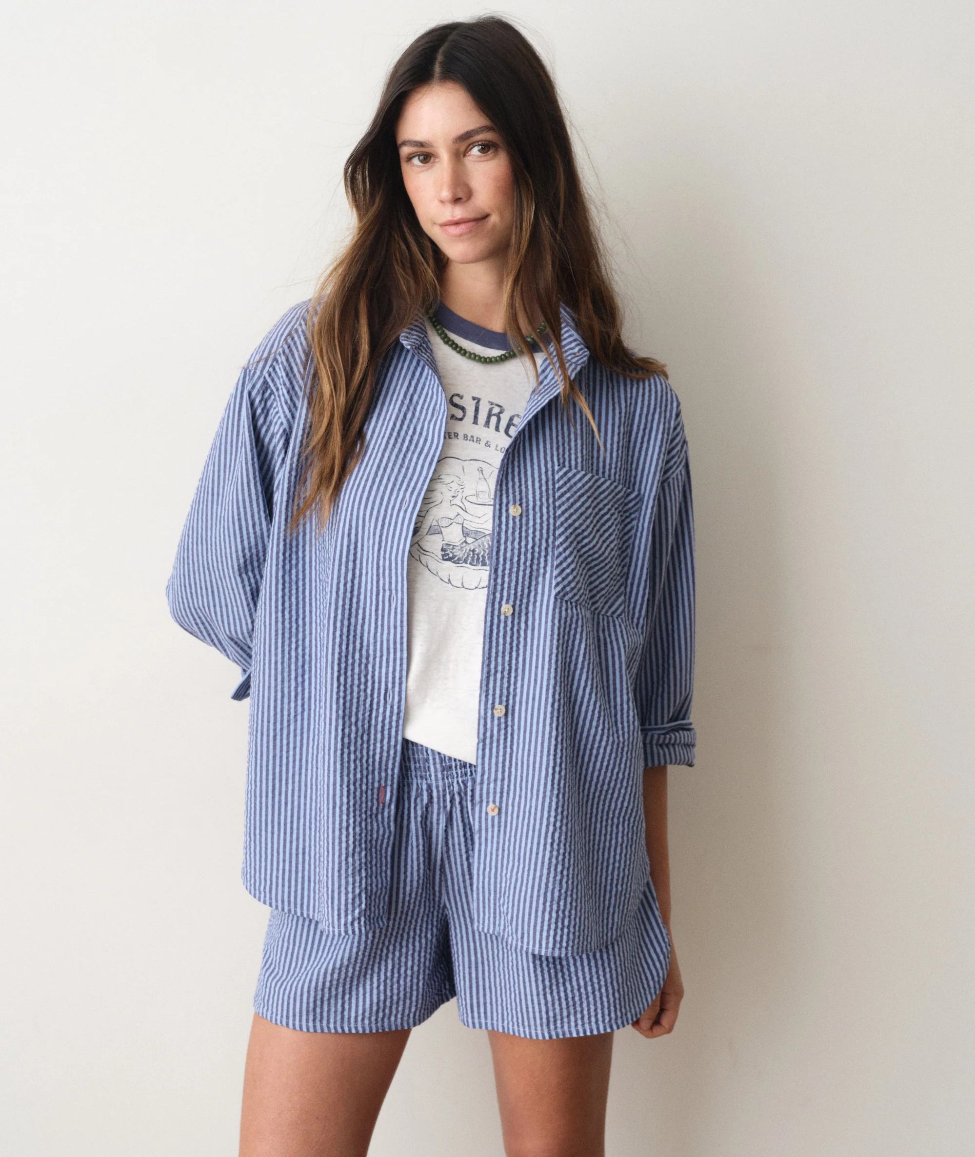 Gracey Oversized Seersucker Shirt - Image 3