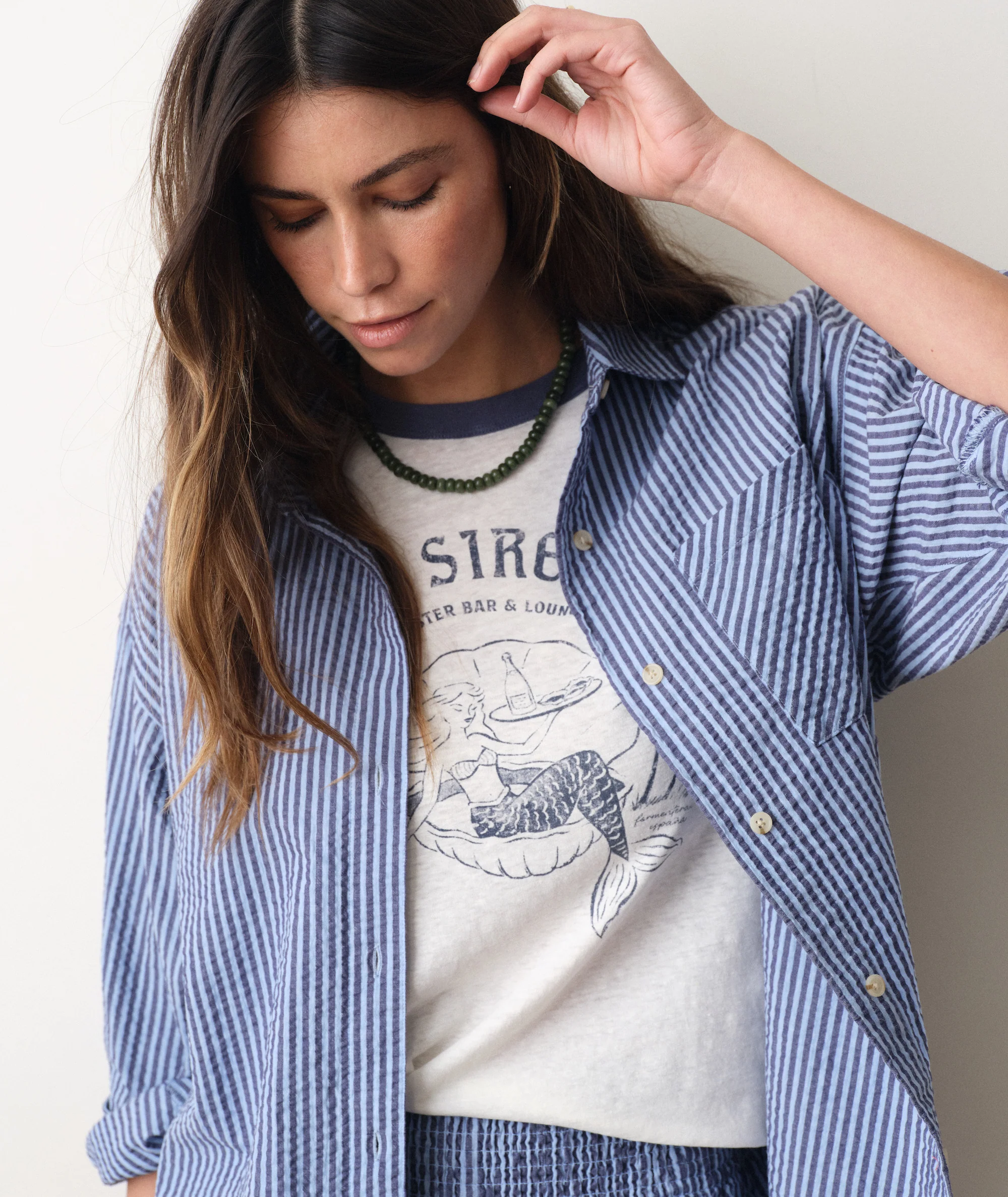 Gracey Oversized Seersucker Shirt - Image 4