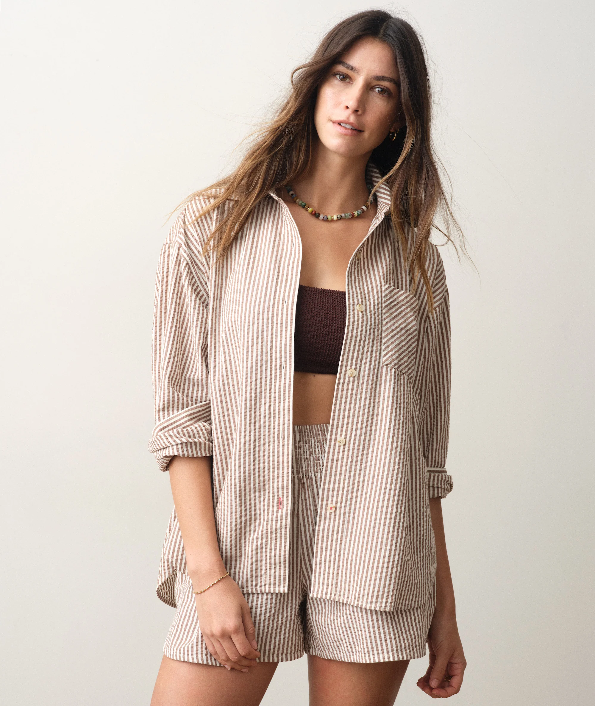 Gracey Oversized Seersucker Shirt - Image 3