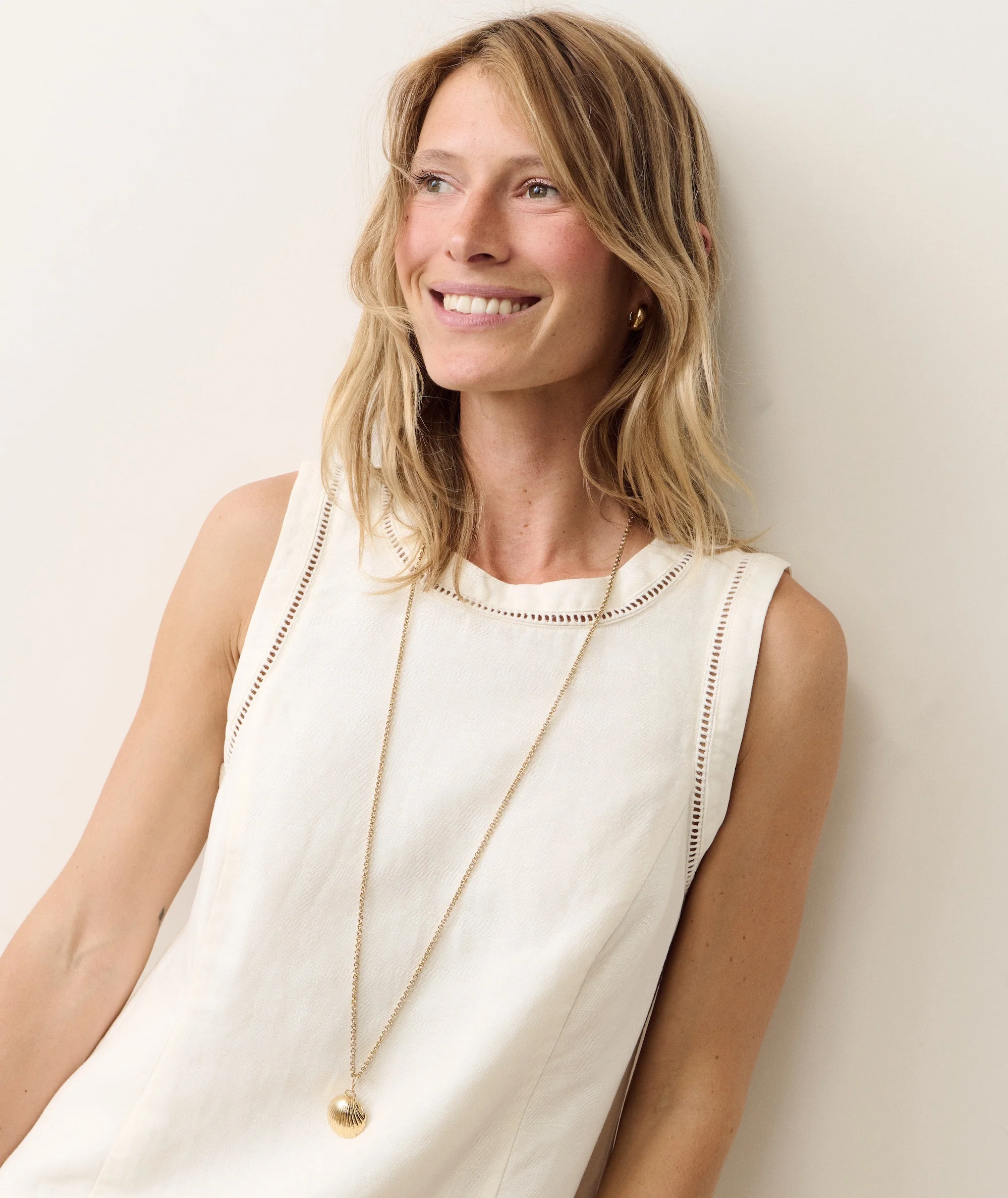 Cora Linen Mini Dress - Image 2