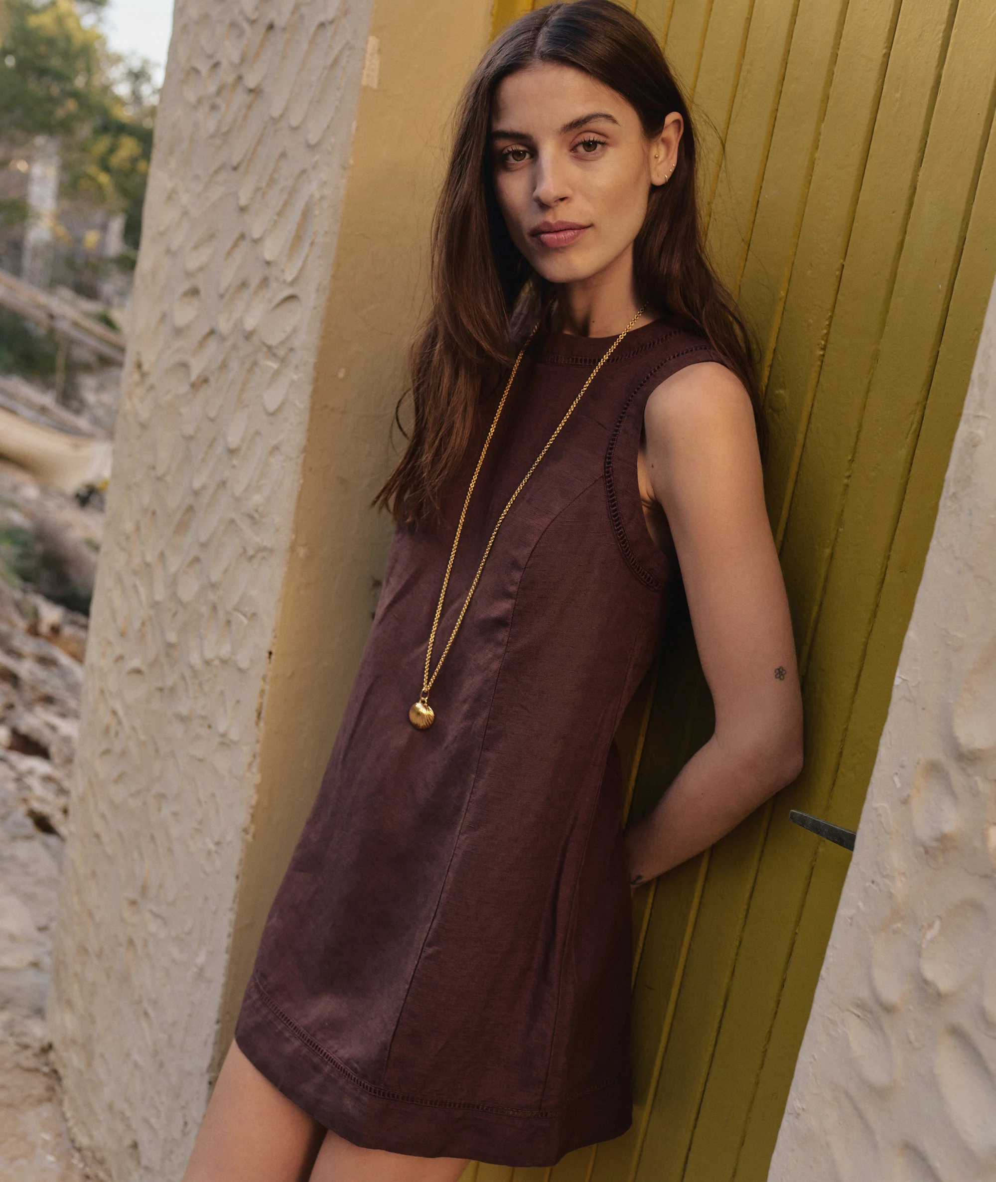 Cora Linen Mini Dress - Image 2