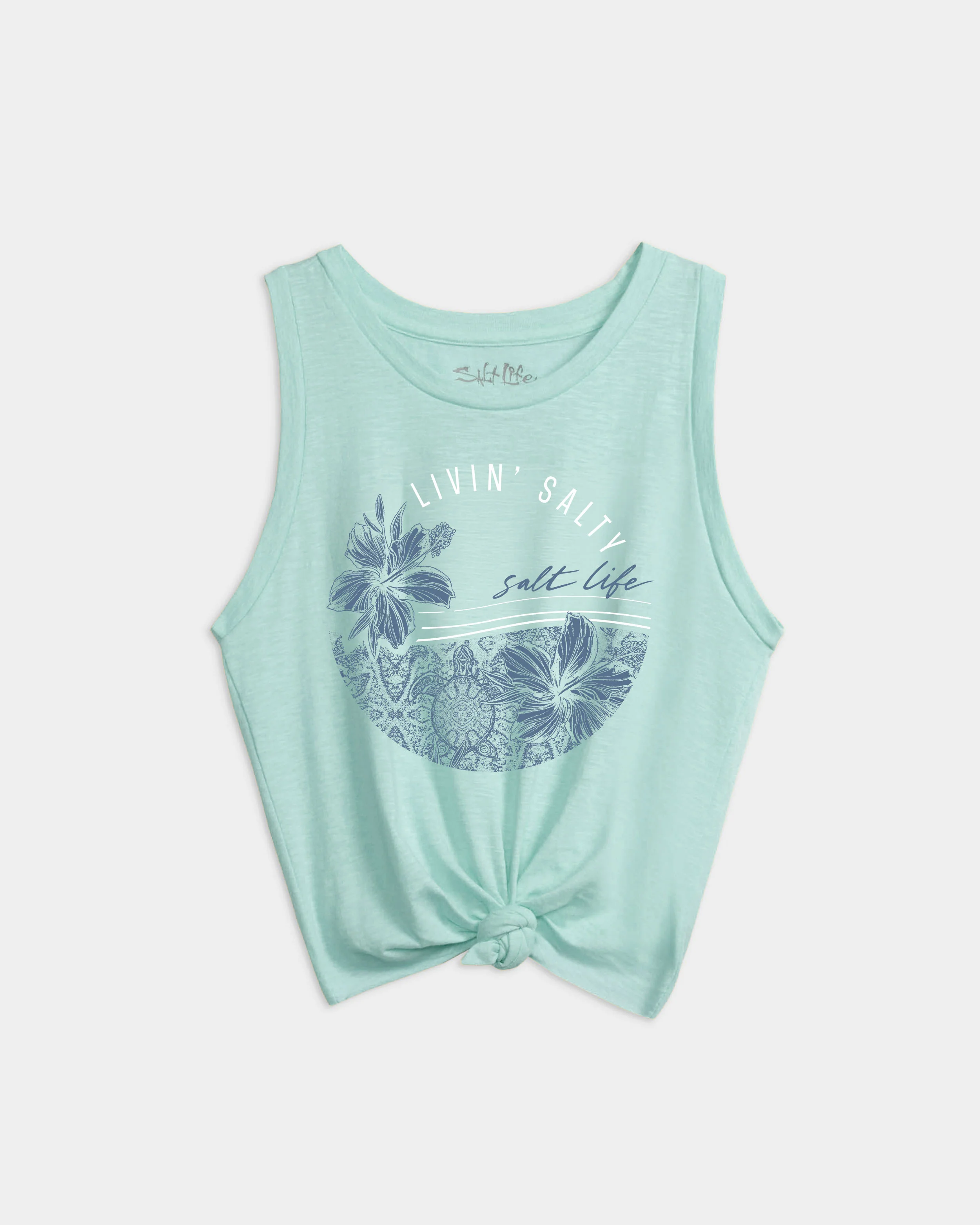 Women's Tropical Bliss Tie Front Tank Top