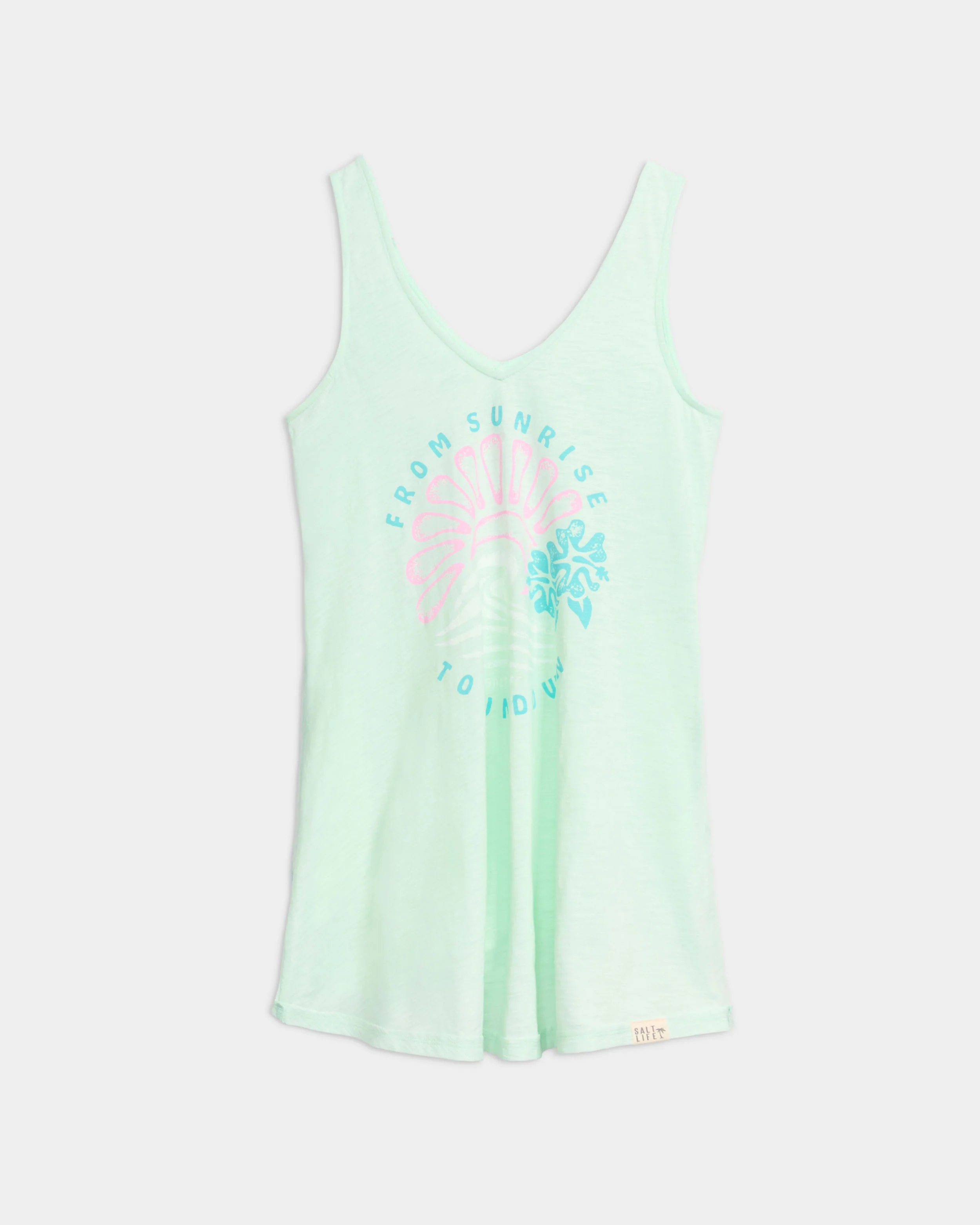 Women's Sunrise Sunset Slub Beach Dress