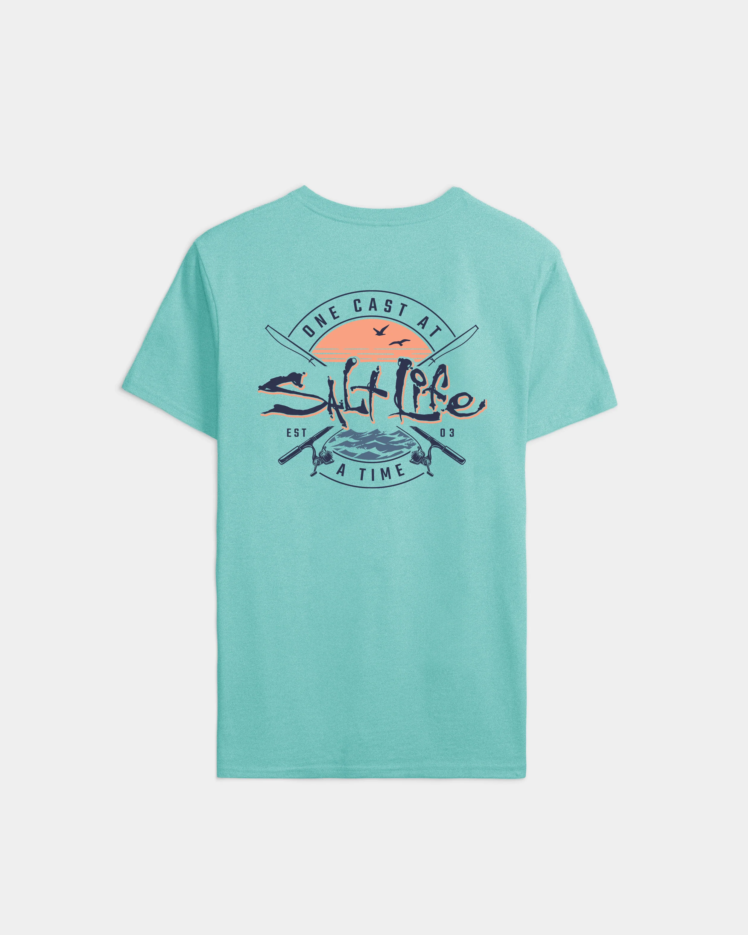 Men's One Cast At A Time Short Sleeve Tee