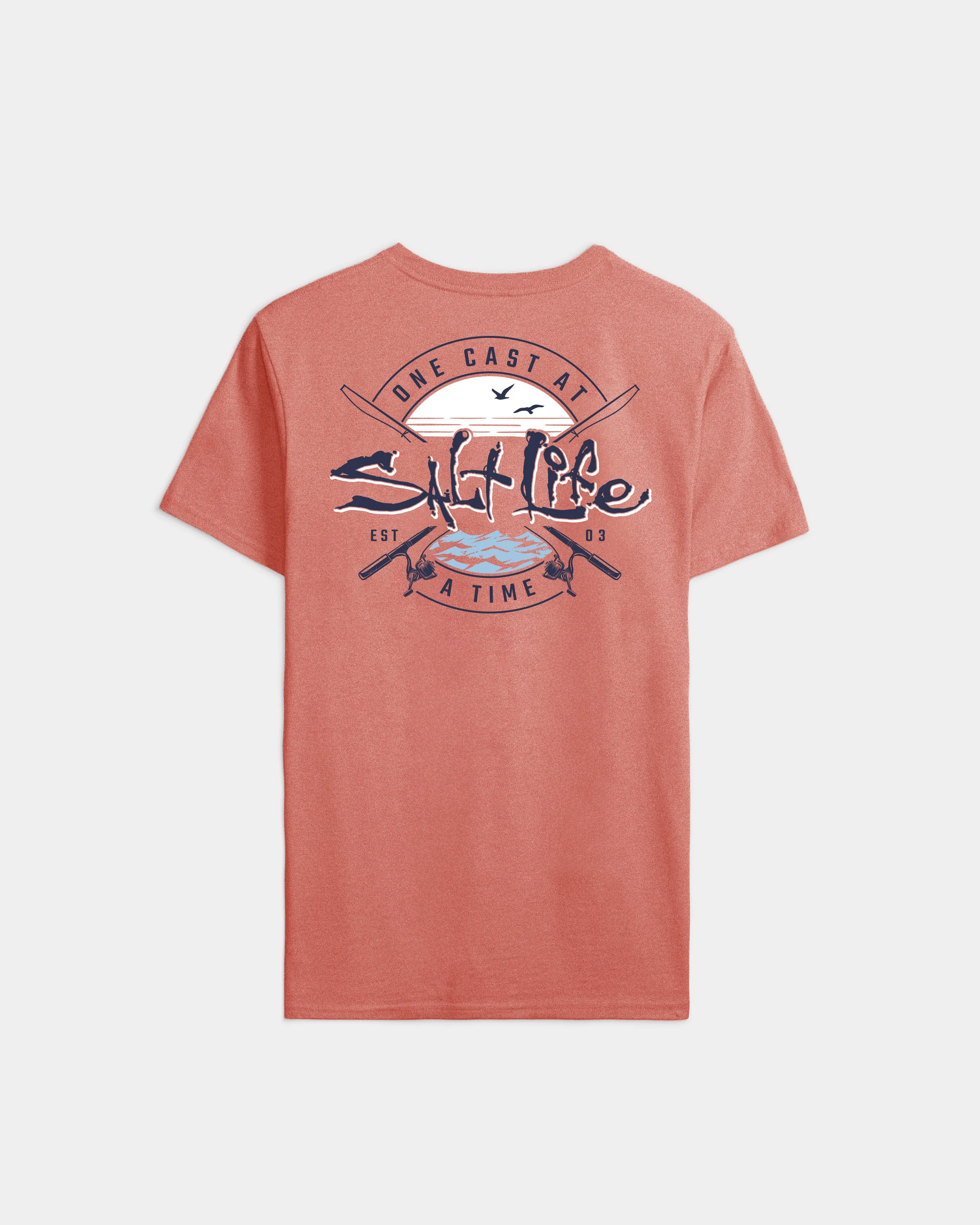 Men's One Cast At A Time Short Sleeve Tee